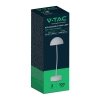 Lampka stołowa nocna V-TAC 3W LED 36cm ładowanie ściemnianie biała VT-7574 3000K 100lm